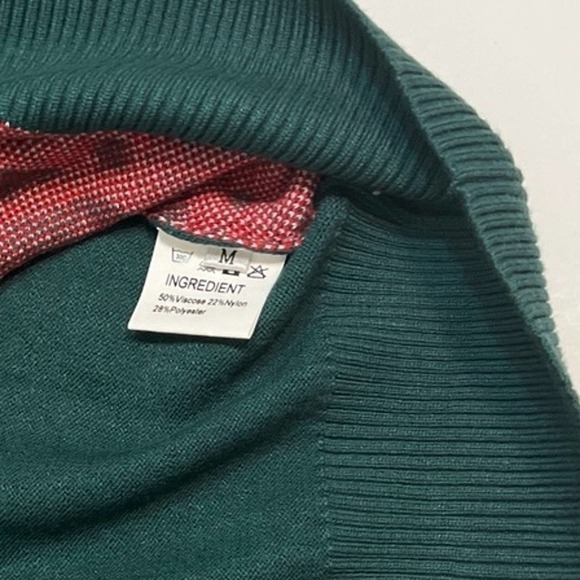 Christmas Sweater Ugly Round Neck‎ Reindeer Snowflakes Knitted Pullover Sz M - Picture 4 of 7